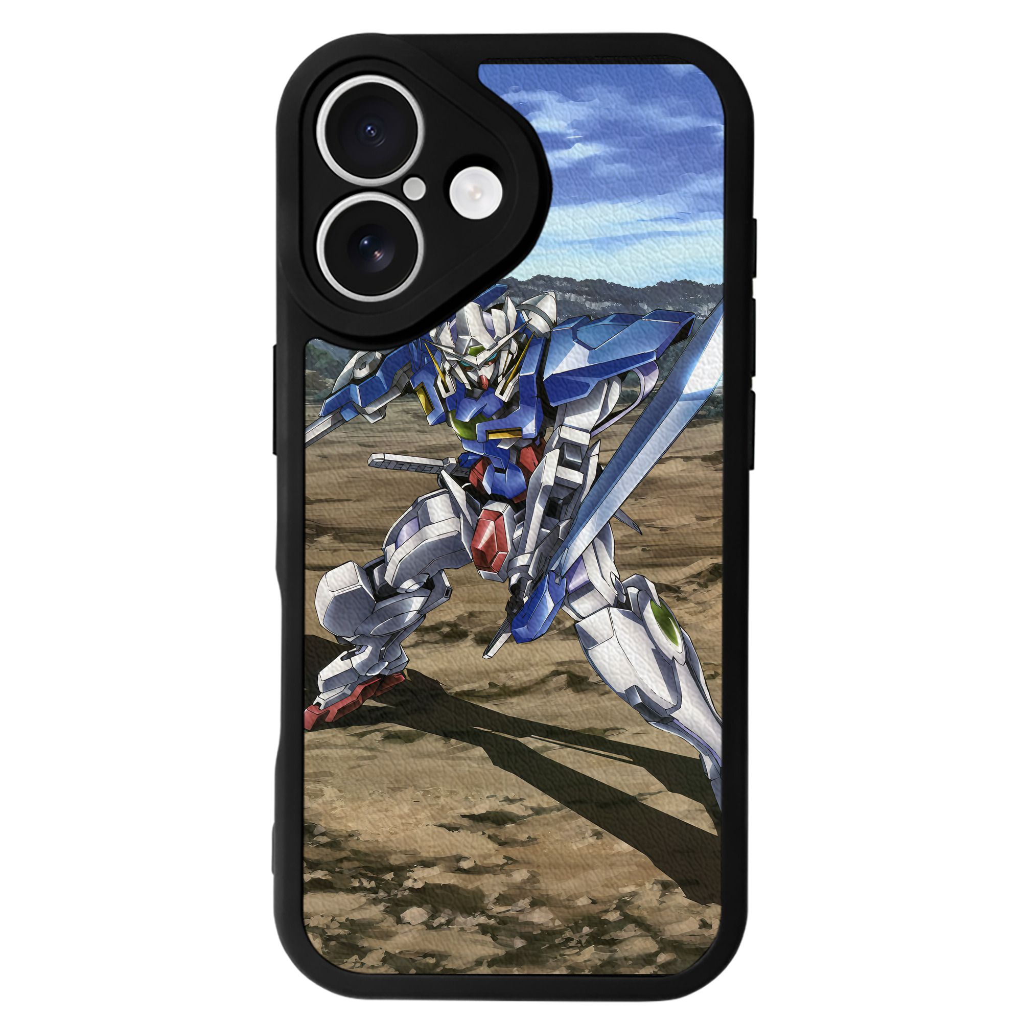（画像用） 機動戦士ガンダム Mobile Suit Gundam 【iPhone 16シリーズ対応】シリコンスマホケース（レザー調） 材質：シリコン
